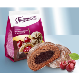 Пряники шоколадные с вишней