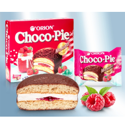 Bizcocho 'Choco Pie' con relleno de frambuesa