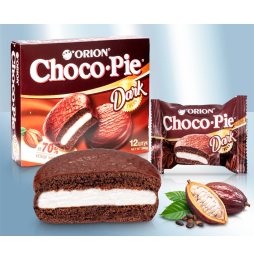 Bizcocho 'Choco Pie', con chocolate oscuro