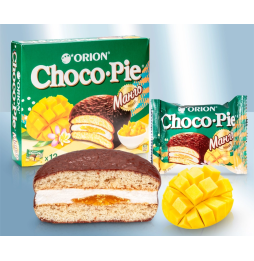 Bizcocho 'Choco Pie' con relleno de mango