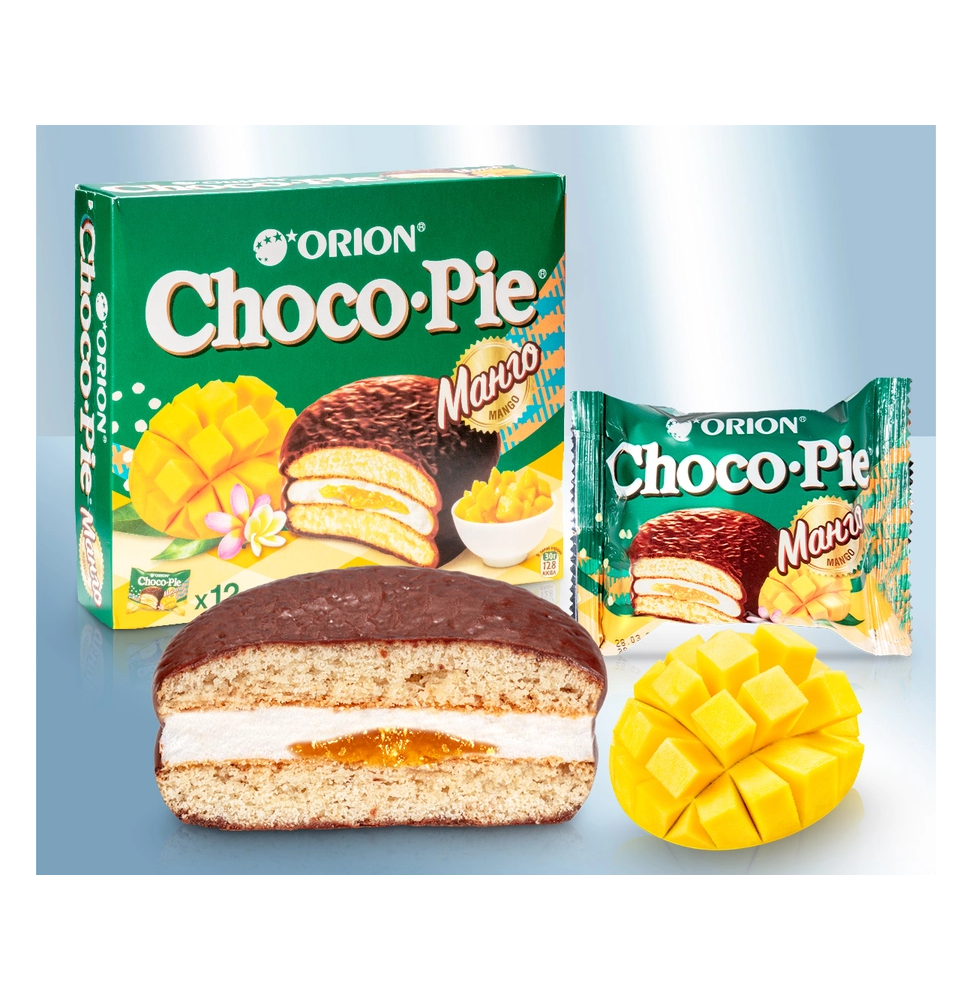 Bizcocho 'Choco Pie' con relleno de mango