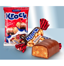 Конфеты "КРОК" с арахисом в какао-глазури