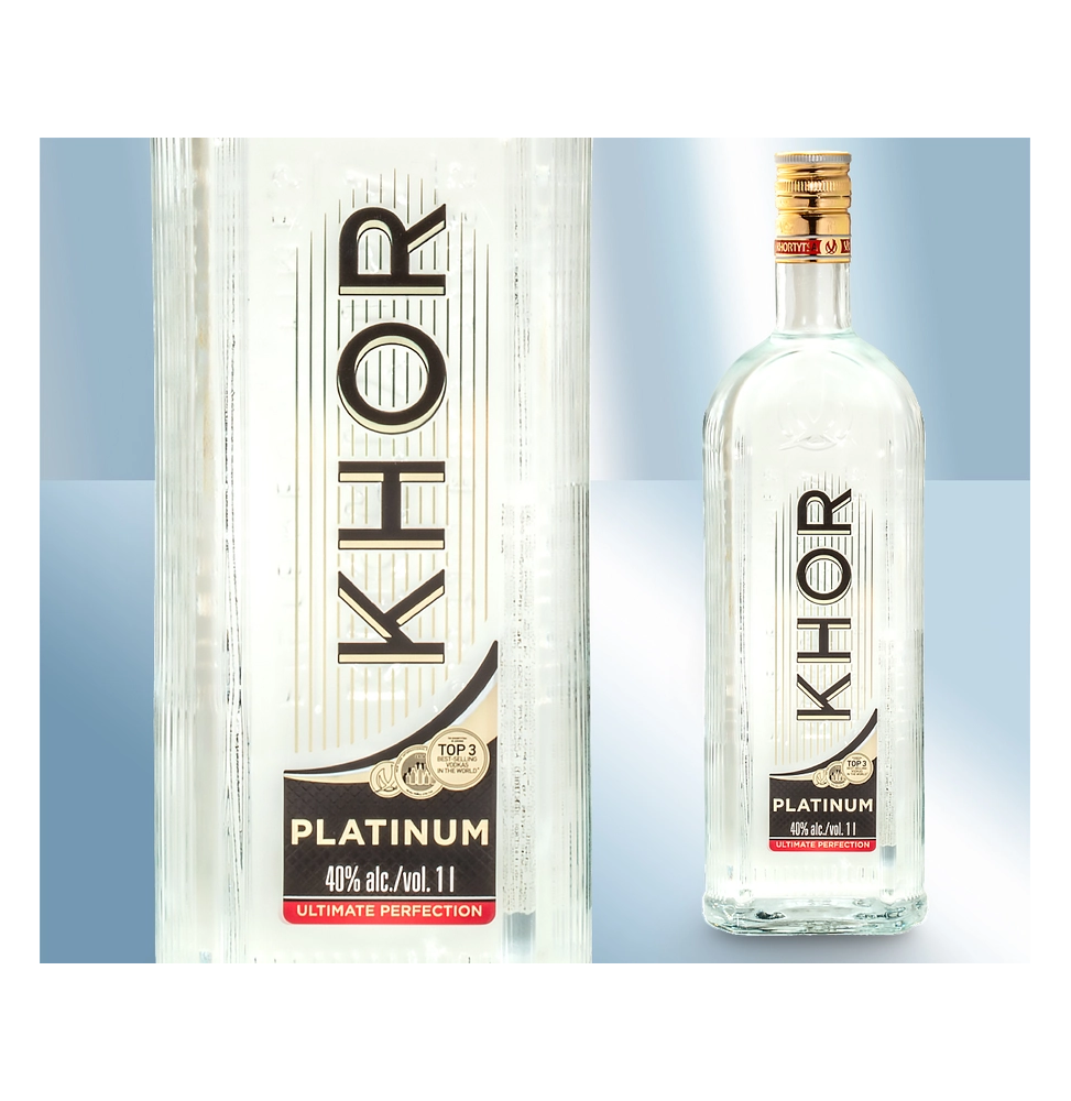 Vodka "Khortytsia Platinum", 40%, 1000ml