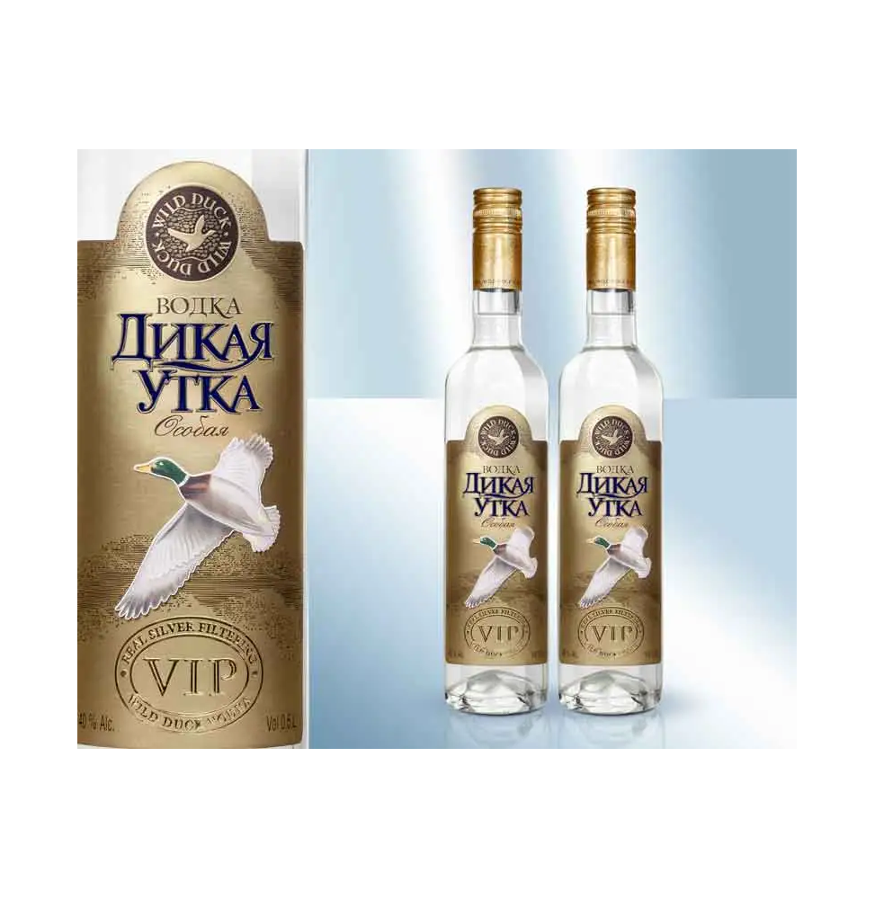 Vodka especial "Pato salvaje VIP", 40%, 500ml