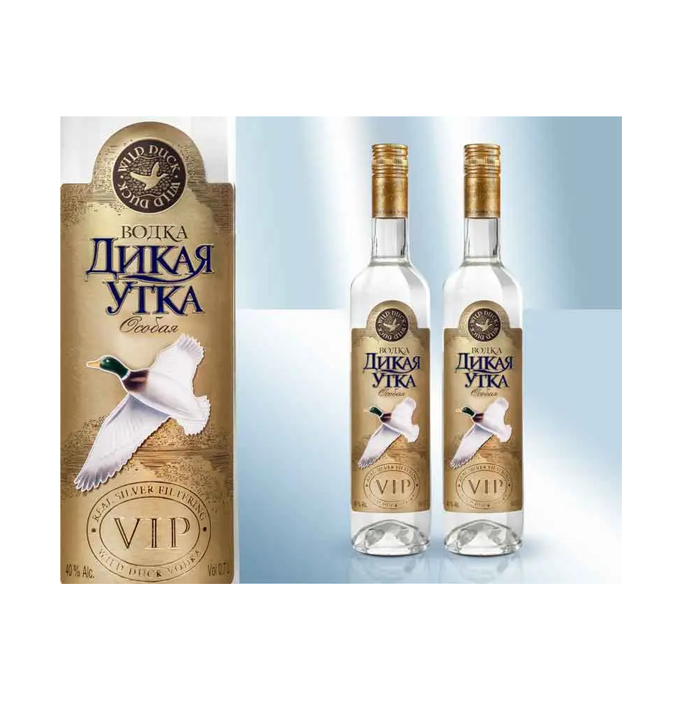 Vodka especial "Pato salvaje VIP", 40%, 700ml