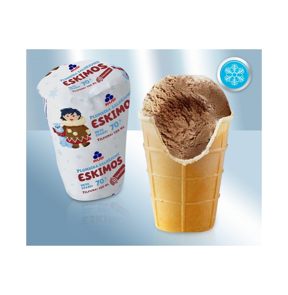 Helado de chocolate en vaso gofre, 150ml