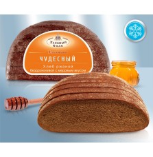 Pan de centeno "Chudesny" con sabor a miel, sin levadura, en rodajas