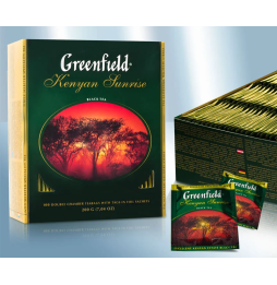 Greenfield Kenyan Sunrise té negro (100 bolsitas x 2 g)