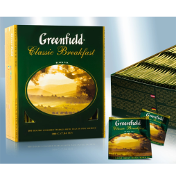 Greenfield Classic Breakfast té negro en bolsitas (100x2g)