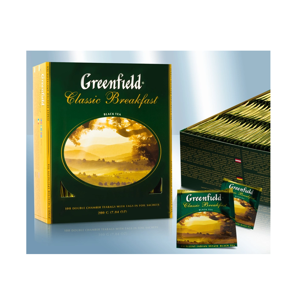 Greenfield Classic Breakfast té negro en bolsitas (100x2g)