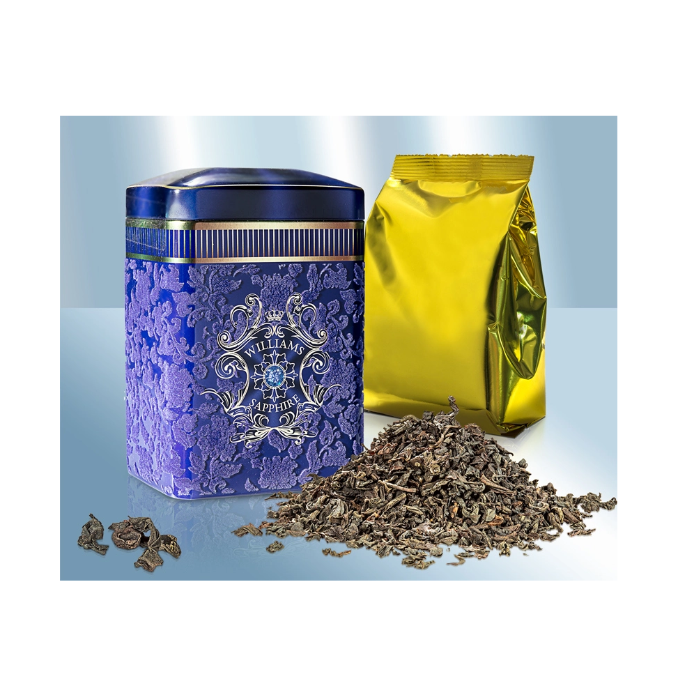 Té negro de Ceilán William's Sapphire con aroma a bergamota, a granel (de hojas grandes)