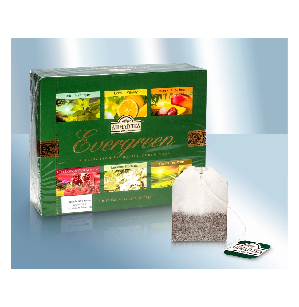 Té "Evergreen" - set de seis tés verdes