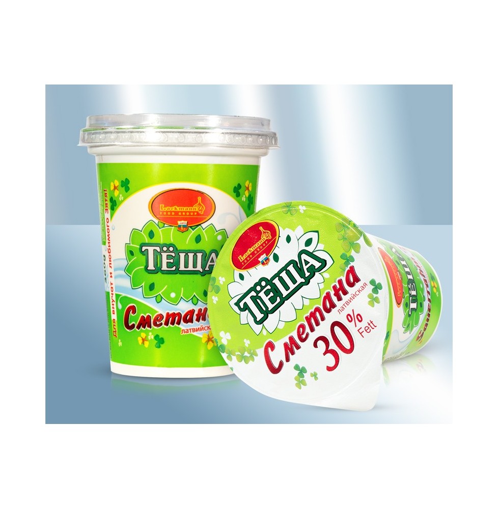 Crema agria "Tescha" 30% grasa (Letonia)