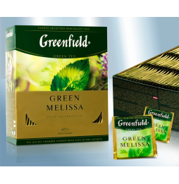 Greenfield Green Melissa, té verde en bolsitas (100x1,5g)