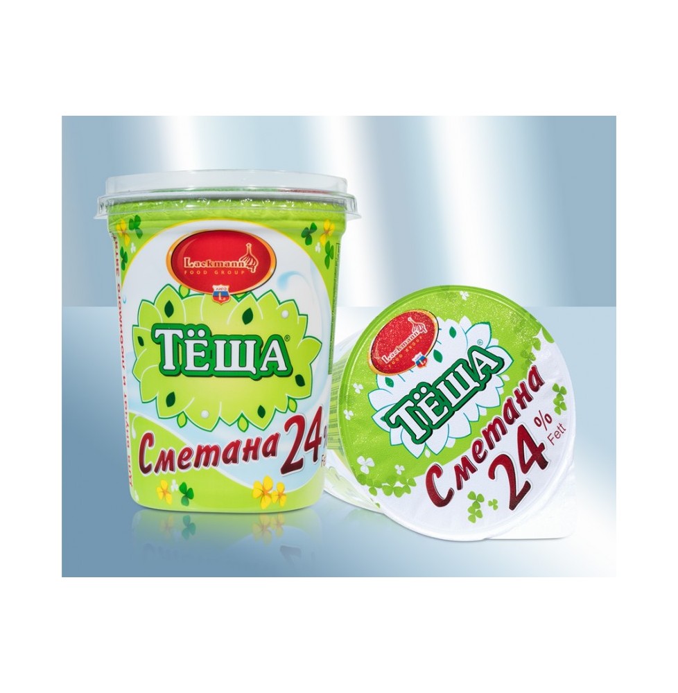 Crema agria "Tescha" 24% grasa (Letonia)