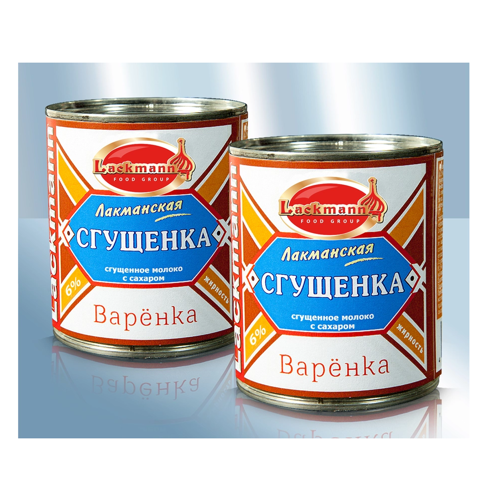 Сгущенное цельное молоко с сахaром, варёнoe 6%