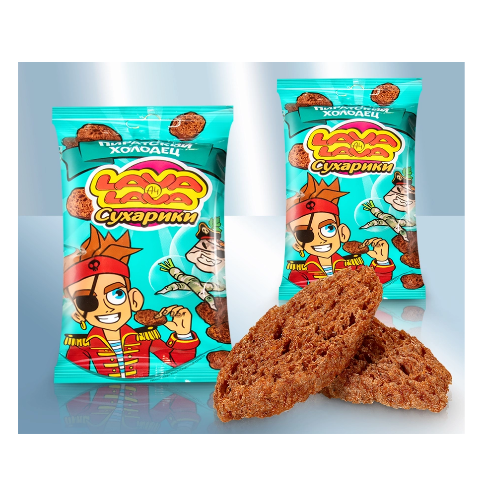 Tostadas "Lava-Lava" de centeno con sabor a gelatina de carne con rábano