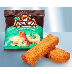 Сухарики ржаные со вкусом холодца с хреном