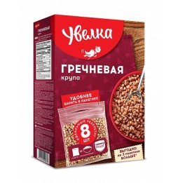 Крупа гречневая в варочных пакетах 6x8х80гр УВЕЛКА