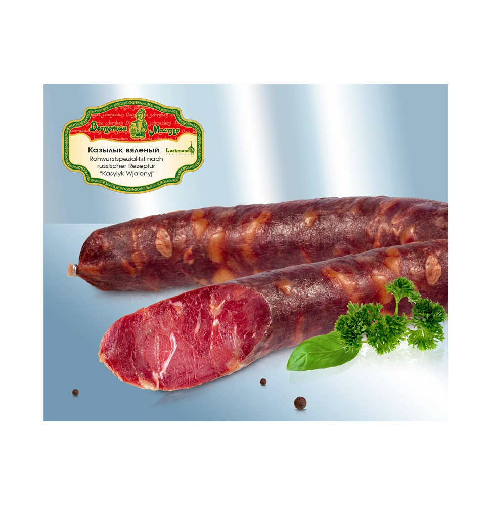 Embutido fermentado y curado de carne de caballo (Kazylyk)