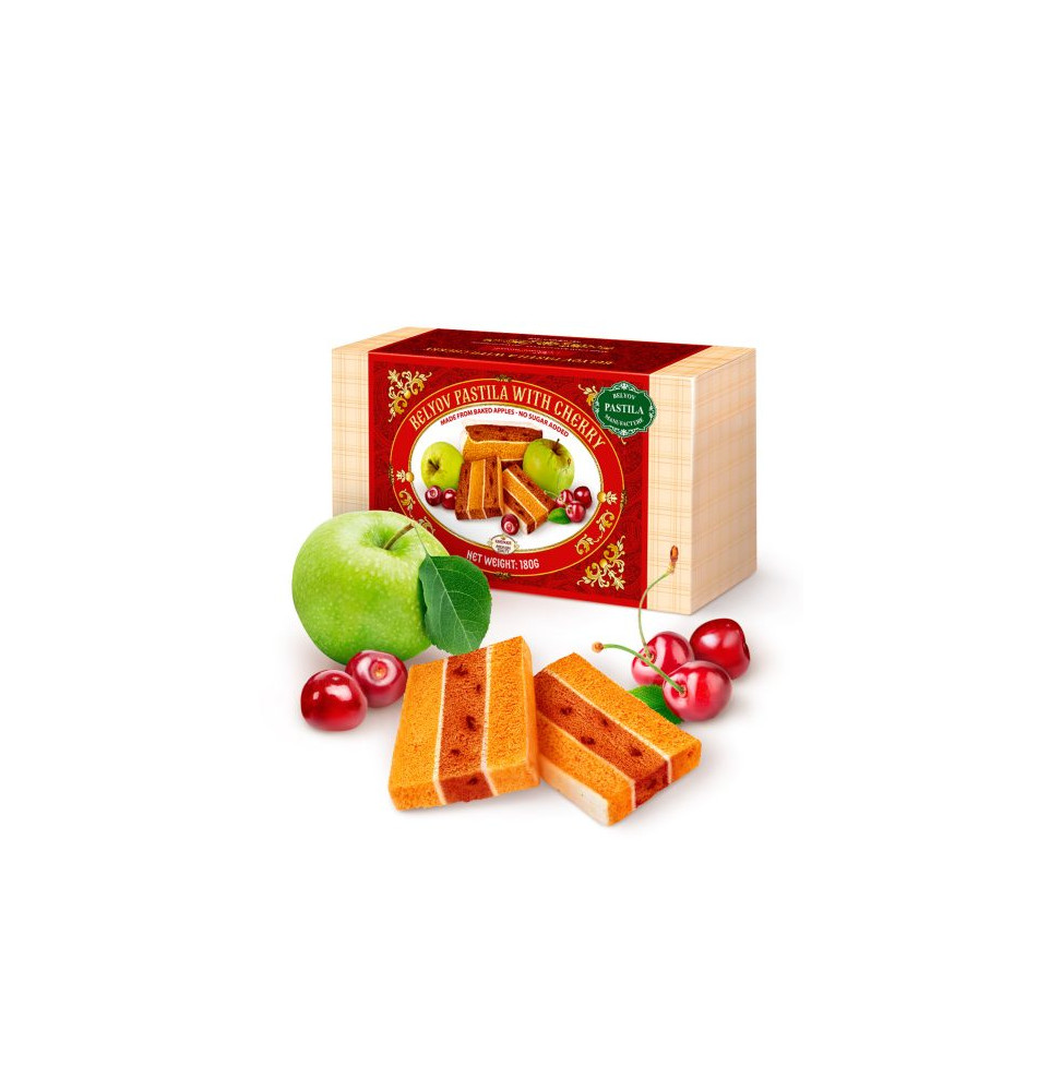 Pastila de Bélev sin azúcar con cereza, 180 g