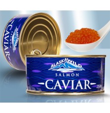 Caviar de gorbusha en lata