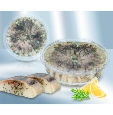 Filete de arenque en aceite, con eneldo