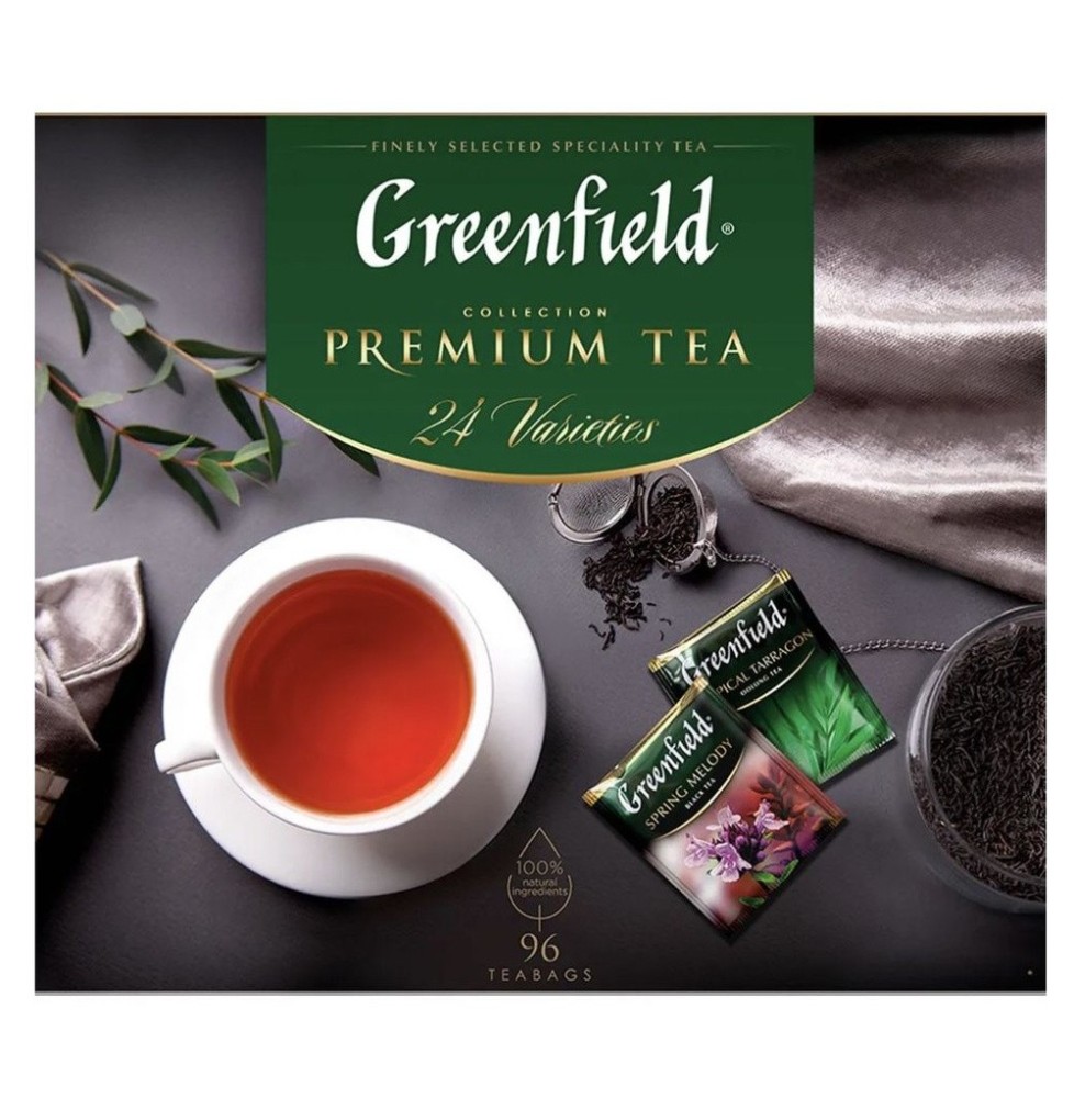 TE "TEA COLLECTION" 24 SABORES (GREENFIELD, 96 X1.5G/8)