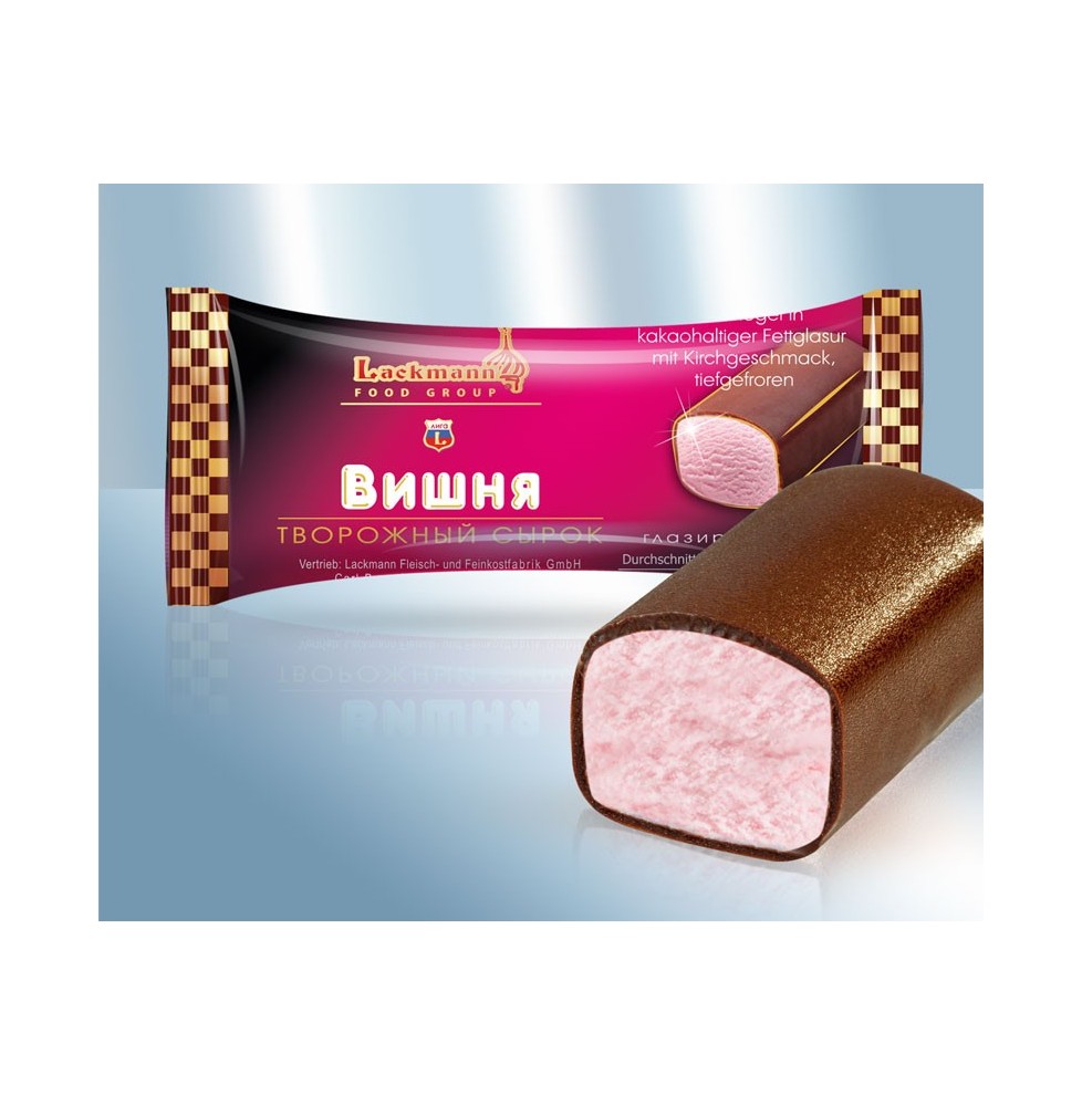 Quesito natural glaseado con cerezas